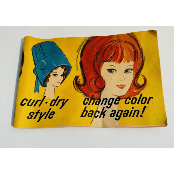 VINTAGE MATTEL BARBIE COLOR N CURL HAIR STYLING INTRUCTION BOOK BOOKLET - Picture 1 of 8